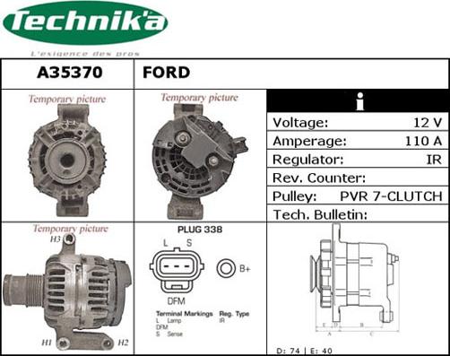 Technika A35370 - Alternateur cwaw.fr