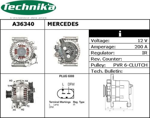 Technika A36340 - Alternateur cwaw.fr