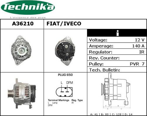 Technika A36210 - Alternateur cwaw.fr