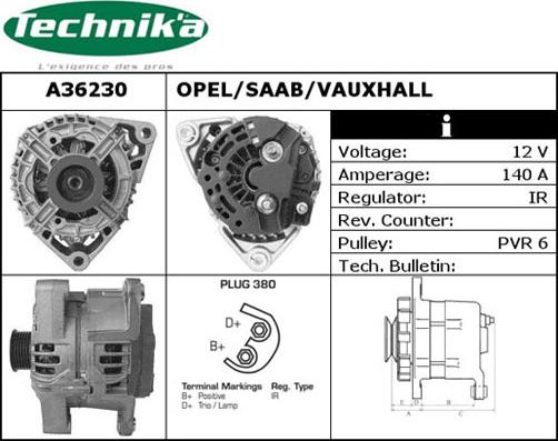 Technika A36230 - Alternateur cwaw.fr