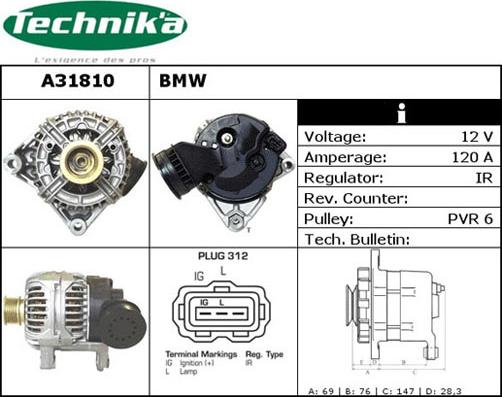 Technika A31810 - Alternateur cwaw.fr