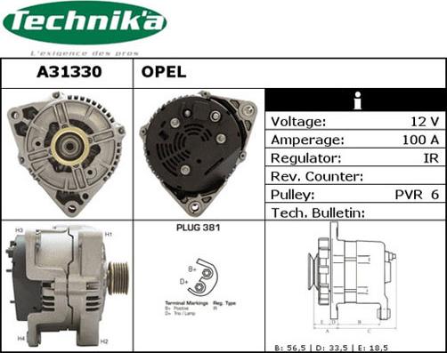 Technika A31330 - Alternateur cwaw.fr