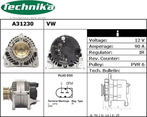 Technika A31230 - Alternateur cwaw.fr