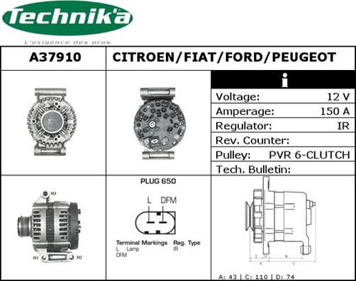 Technika A37910 - Alternateur cwaw.fr