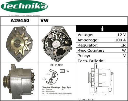 Technika A29450 - Alternateur cwaw.fr