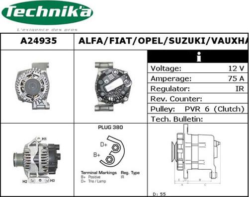 Technika A24935 - Alternateur cwaw.fr