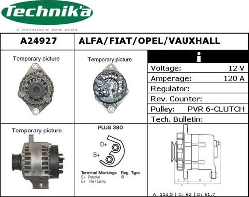 Technika A24927 - Alternateur cwaw.fr