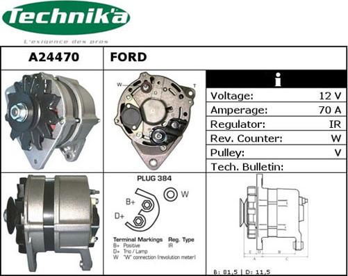 Technika A24470 - Alternateur cwaw.fr