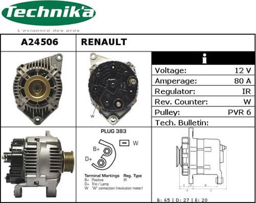 Technika A24506 - Alternateur cwaw.fr