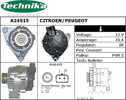 Technika A24515 - Alternateur cwaw.fr