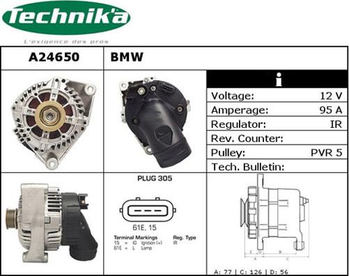 Technika A24650 - Alternateur cwaw.fr