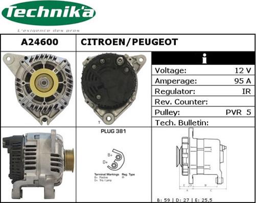 Technika A24600 - Alternateur cwaw.fr