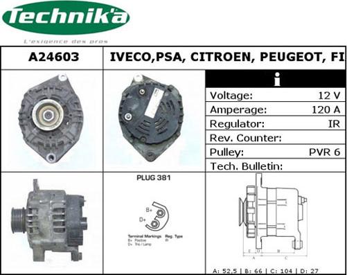 Technika A24603 - Alternateur cwaw.fr