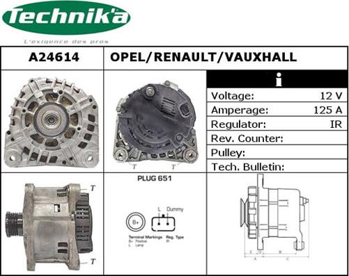 Technika A24614 - Alternateur cwaw.fr