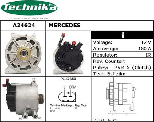 Technika A24624 - Alternateur cwaw.fr