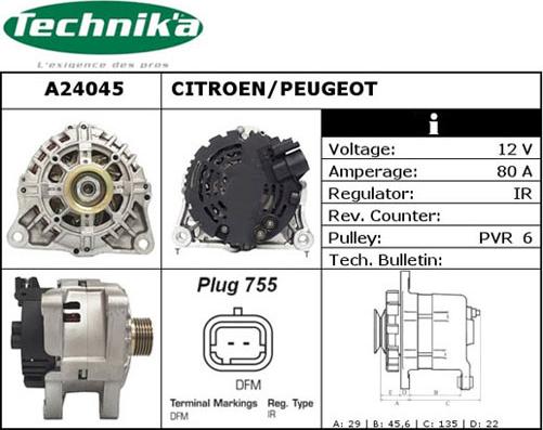 Technika A24045 - Alternateur cwaw.fr