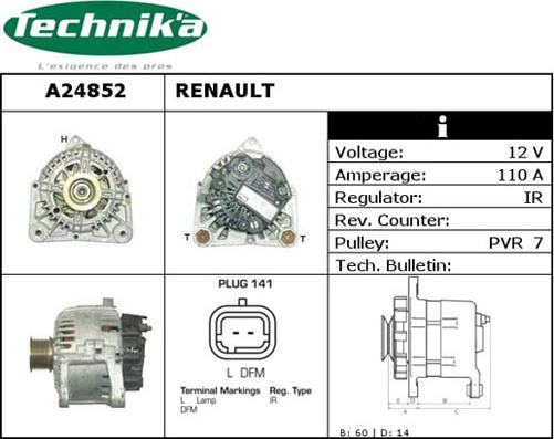 Technika A24852 - Alternateur cwaw.fr