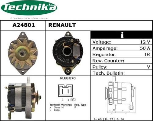 Technika A24801 - Alternateur cwaw.fr