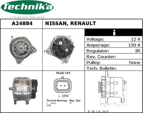 Technika A24884 - Alternateur cwaw.fr