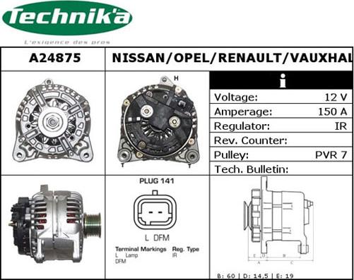 Technika A24875 - Alternateur cwaw.fr