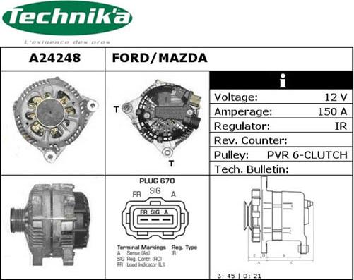 Technika A24248 - Alternateur cwaw.fr