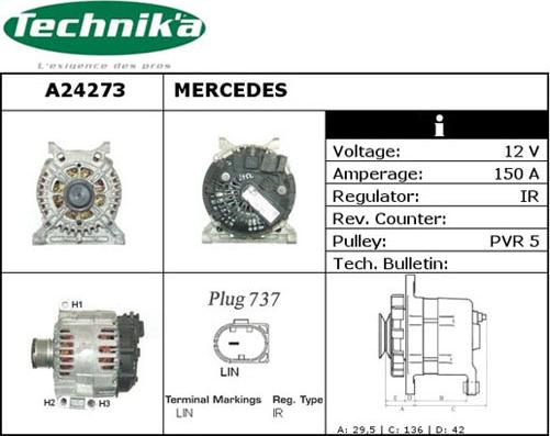 Technika A24273 - Alternateur cwaw.fr