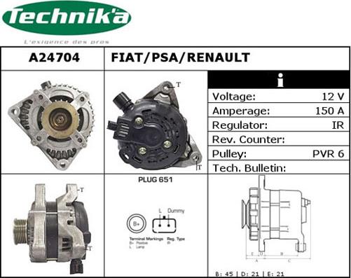 Technika A24704 - Alternateur cwaw.fr