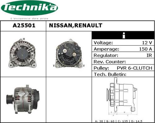 Technika A25501 - Alternateur cwaw.fr