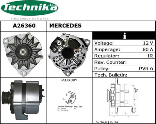 Technika A26360 - Alternateur cwaw.fr