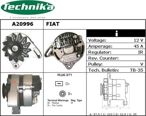 Technika A20996 - Alternateur cwaw.fr