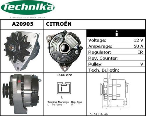 Technika A20905 - Alternateur cwaw.fr