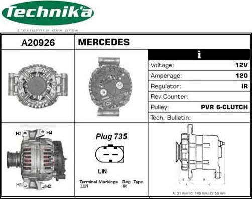 Technika A20926 - Alternateur cwaw.fr