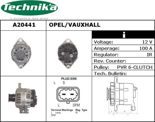 Technika A20441 - Alternateur cwaw.fr