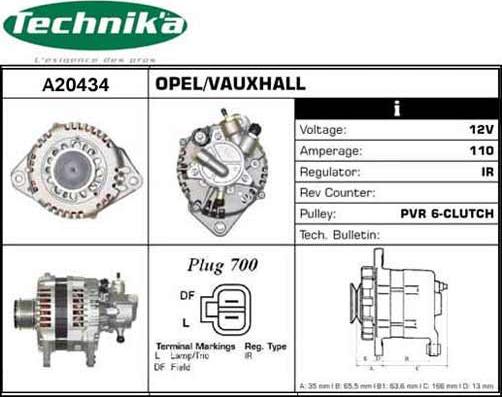 Technika A20434 - Alternateur cwaw.fr