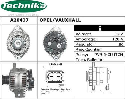 Technika A20437 - Alternateur cwaw.fr