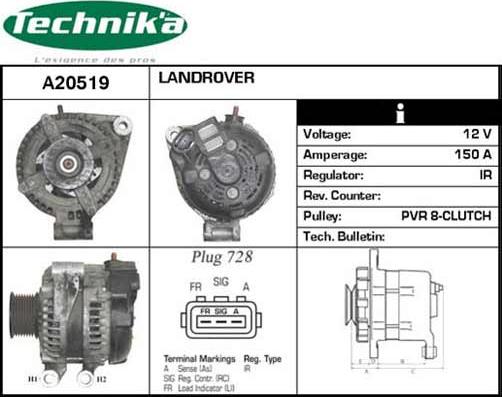 Technika A20519 - Alternateur cwaw.fr