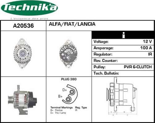 Technika A20536 - Alternateur cwaw.fr