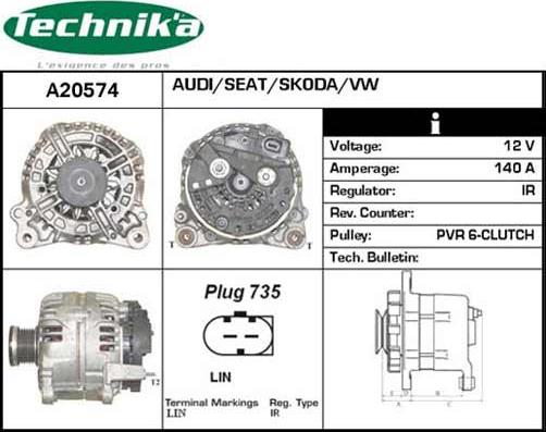 Technika A20574 - Alternateur cwaw.fr