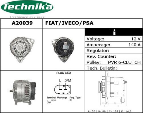 Technika A20039 - Alternateur cwaw.fr