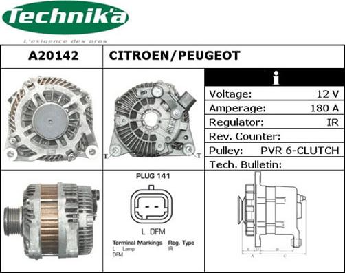 Technika A20142 - Alternateur cwaw.fr