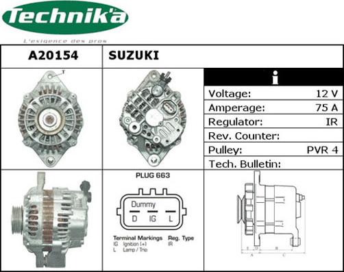 Technika A20154 - Alternateur cwaw.fr