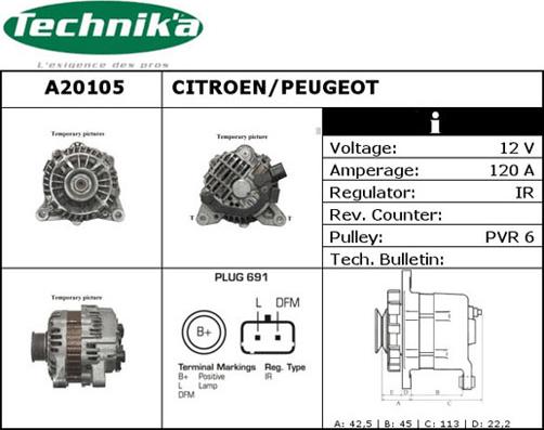 Technika A20105 - Alternateur cwaw.fr