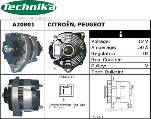 Technika A20801 - Alternateur cwaw.fr