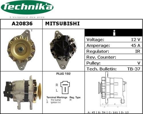 Technika A20836 - Alternateur cwaw.fr