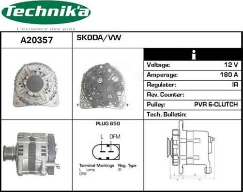 Technika A20357 - Alternateur cwaw.fr