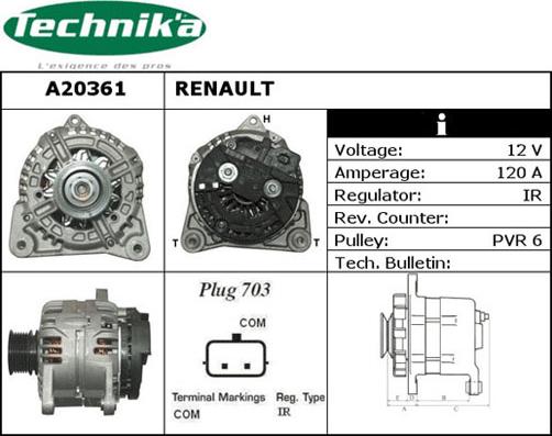 Technika A20361 - Alternateur cwaw.fr