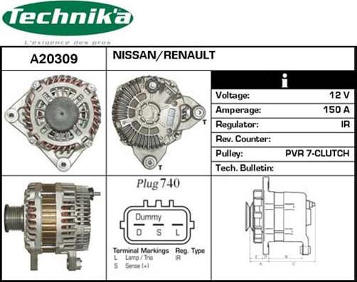 Technika A20309 - Alternateur cwaw.fr