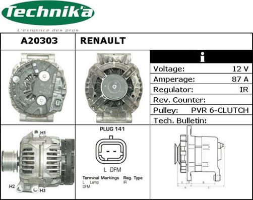 Technika A20303 - Alternateur cwaw.fr