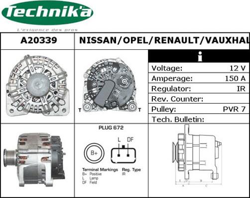 Technika A20339 - Alternateur cwaw.fr