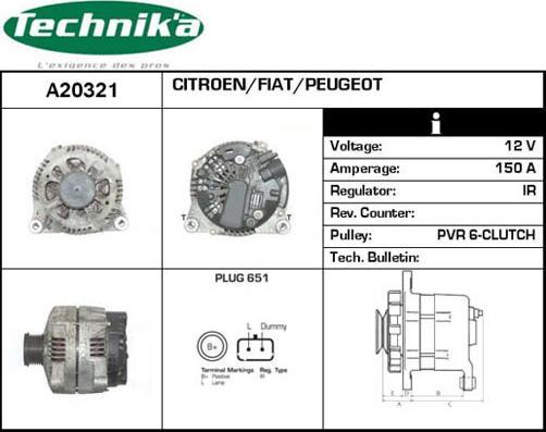 Technika A20321 - Alternateur cwaw.fr